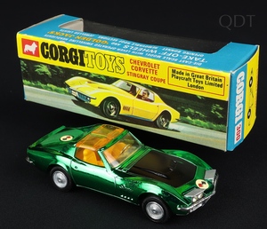 Corgi toys 300 chevrolet corvette stingray ee338 front
