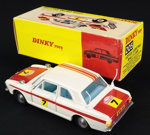 Dinky toys 205 lotus cortina rally car ee336 back