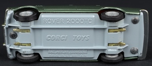 Corgi toys 275 rover 2000 tc ee357 base