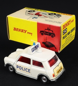Dinky toys 250 police mini cooper ee385 back