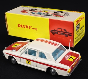 Dinky toys 205 lotus cortina rally car ee395 back