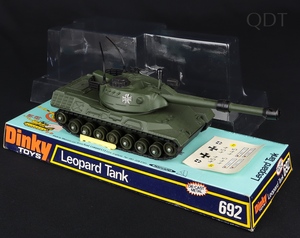 Dinky toys 692 leopard tank ee400 front