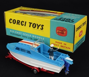 Corgi toys 104 dolphin 20 cruiser trailer ee410 back