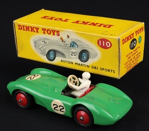 Dinky toys 110 aston martin db3 sports car ee420 back