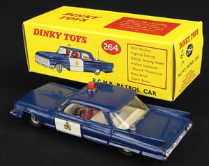 Dinky toys 264 rcmp patrol car cadillac ee436 back