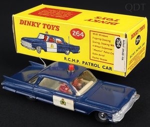 Dinky toys 264 rcmp patrol car cadillac ee436 front