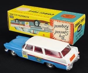 Corgi toys 443 plymouth us mail ee438 back