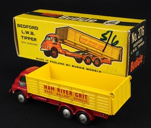 Budgie models 276 lwb tipper truck ham river grit ee454 back