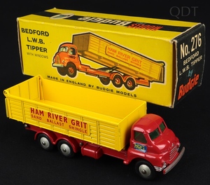 Budgie models 276 lwb tipper truck ham river grit ee454 front