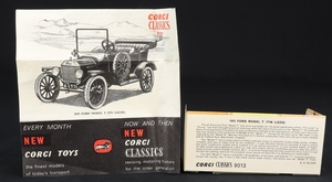 Corgi classics 9013 model t ford ee464 leaflet