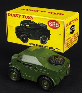 Dinky toys 688 field artillery tractor ee473 back