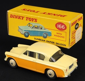 Dinky toys 166 sunbeam rapier saloon ee474 back