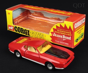 Corgi toys 391 james bond mustang ee480 front