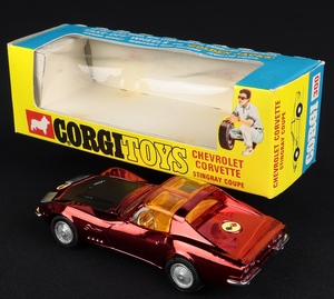 Corgi toys 300 corvette stingray ee482 back