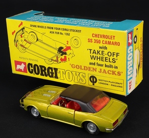 Corgi toys 338 chevrolet ss350 camaro ee504 back