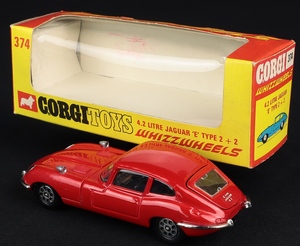Corgi toys 374 4.2 jaguar e type ee526 back