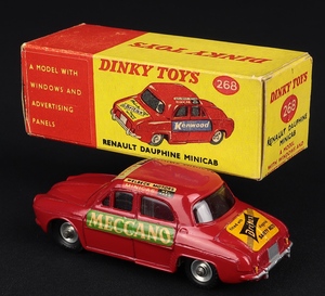 Dinky toys 268 renault dauphne minicab ee543 back