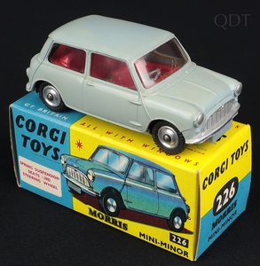 Corgi toys 226 a morris mini minor ee569 front