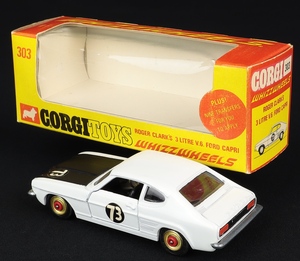 Corgi toys 303 roger clark's ford capri ee573 back