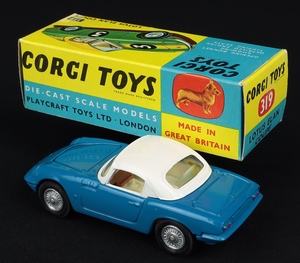 Corgi toys 319 lotus elan ee581 back