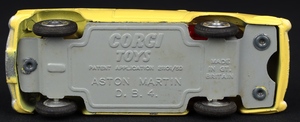 Corgi toys 218 aston martin db4 ee608 base
