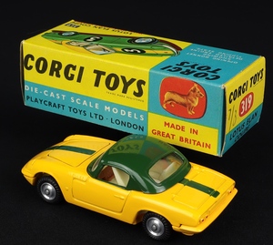 Corgi toys 319 lotus elan coupe ee624 back