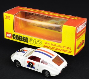 Corgi toys 305 mini marcos gt 850 ee661 back