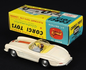 Corg toys 303s mercedes benz 300sl open roadster cc443 back