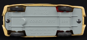 Corgi toys 228 volvo p1800 ee682 base
