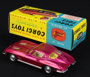 Corgi toys 310 chevrolet corvette sting ray ee688 back