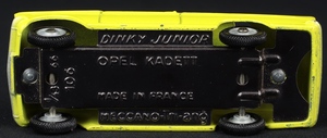 French dinky junior 106 opel kadett ee691 base