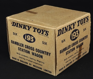 Trade box dinky toys 193 rambler cross country station wagon ee695 box