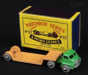 Matchbox models 27a bedford low loader ee711 front