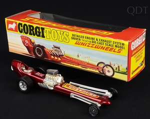 Corgi toys 161 santa pod raceway's commuter dragster ee716 front