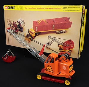 Corgi major 1153 priestman boom crane grab ee720 back