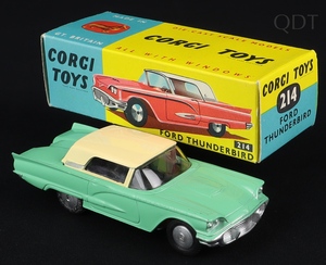 Corgi toys 214 ford thunderbird ee752 front