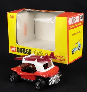 Corgi toys 381 beach buggy ee758 back