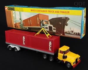 Corgi toys 1106 mack container truck acl ee772 front