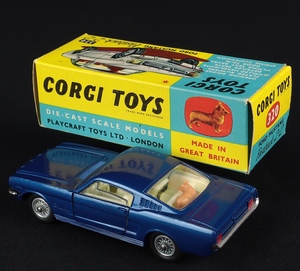 Corgi toys 320 ford mustang ee775 back