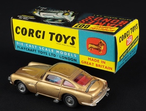 Corgi toys 261 james bond aston martin ee781 back