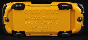 Corgi toys 332 lancia fulvia sport zagato ee787 base