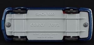 Corgi toys 315 simca competition ee807 base