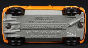Corgi toys 204 morris mini minor orange ee828 base