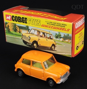 Corgi toys 204 morris mini minor orange ee828 front