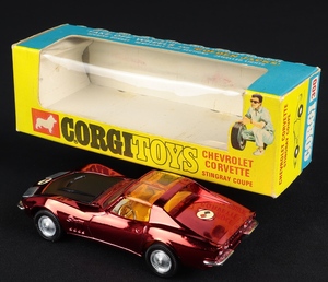 Corgi toys 300 corvette stingray ee826 back