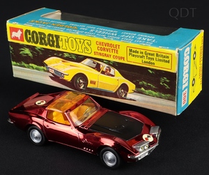 Corgi toys 300 corvette stingray ee826 front