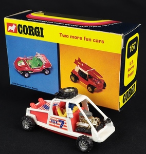 Corgi toys 167 u.s. racing buggy ee837 back