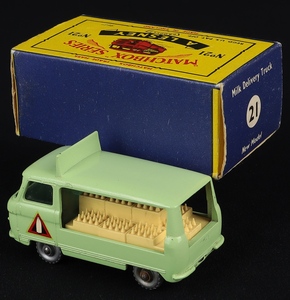 Matchbox models 21c milk delivery truck ee878 back