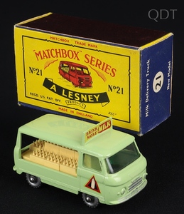 Matchbox models 21c milk delivery truck ee878 front