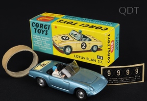 Corgi toys 318 lotus elan ee888 front